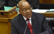 President Jacob Zuma responding to questions in Parliament on 23 November 2016. Picture: GCIS.