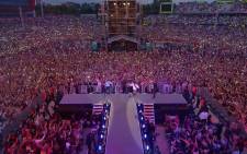 The Manchester benefit concert. Picture: screengrab/CNN
