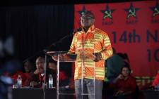 Gauteng Premier David Makhura addressing delegates at the 4th South African Communist Party Congress on 11 July 2017 in Boksburg. Picture: Twitter/@SACP1921.