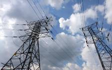 FILE: Electricity pylons in Johannesburg. Picture: EPA.