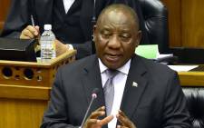 President Cyril Ramaphosa replying to questions in the National Assembly in Parliament on 6 November 2018. Picture: GCIS