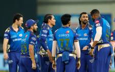 Mumbai Indians players celebrate a wicket during their match against the Delhi Capitals on 5 November 2020. Picture: @IPL/Twitter
