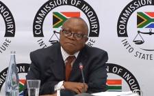 FILE: A screengrab of Transnet board chair Popo Molefe appearing at the Zondo Commission on 7 May 2019. Picture: YouTube