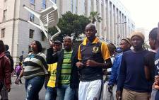 FILE: Housing protesters make their way in the Cape Town CBD on 30 October 2013. Picture: Graeme Raubenheimer/EWN.