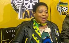 The KwaZulu-Natal ANC on 8 August 2022 announced Nomusa Dube-Ncube as its candidate for the position of KZN premier. Picture: Nhlanhla Mabaso/Eyewitness News