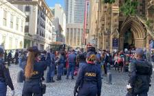 Foreign nationals who were living in a church in Cape Town’s CBD on 2 April 2020 were bussed to a new temporary location in Bellville for the duration of the COVID-19 national lockdown. Picture: Kaylynn Palm/EWN. 