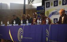 Deputy Minister of Police Bongani Mkongi hosted an anti-gangsterism Imbizo in Hanover Park. Picture: Cindy Archillies