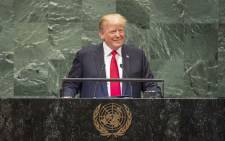 President Donald Trump addresses the general debate of the General Assembly’s seventy-third session. Picture: United Nations Photo.