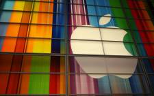 FILE: The Apple logo at the Yerba Buena Center for Arts in San Francisco. Picture: AFP.