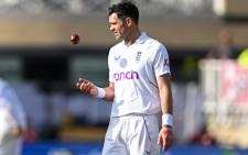 England's James Anderson prepares to bowl on the first day of the second Test cricket match between England and New Zealand at Trent Bridge cricket ground in Nottingham, central England, on 10 June 2022. Picture: Paul ELLIS/AFP
