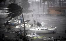 Boats ride out Hurricane Irma in a marina on 10 September 2017 in Miami, Florida. Picture: AFP.