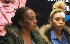Debbie Engels (left) and her daughter Gabriella Engels, who claims that she was assaulted by Zimbabwe's first lady Grace Mugabe. Picture: Hitekani Magwedze/EWN