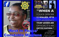 Constable Caroline Mjandana was murdered while on duty. Picture: Public Servant PE Appreciation Squad/facebook.com