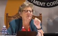 A screenshot of former Reserve Bank Governor Gill Marcus at the PIC inquiry on 28 January 2019.