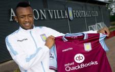 Aston Villa's new striker, Jordan Ayew. Picture: Facebook.