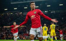 FILE: Manchester United's Mason Greenwood celebrates his goal over Astana in their UEFA Europa League match on 19 September 2019. Picture: @ManUtd/Twitter