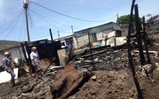 FILE. Two people died and at least 4,000 were left displaced following Masiphumelele shack fire on 29 November 2015. Picture: Shamiela Fisher/EWN.