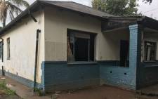 A house which was allegedly used as prostitution and drug den stormed and damaged by community. Picture: Kgothatso Mogale/EWN.