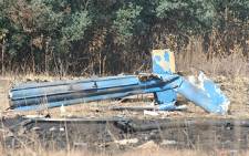 FILE: A pilot was injured after he crashed his chopper near the R101 between Buccleuch and Midrand on Saturday 21 December. Picture: EWN.