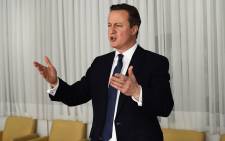 Former British Prime Minister David Cameron. Picture: EPA/Dylan Martinez/Pool.