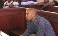 A YouTube screengrab of Kanya Cekeshe in the Johannesburg Magistrates Court on 14 October 2019.