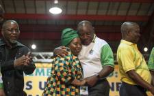 FILE: Cyril Ramaphosa greets Nkosazana Dlamini Zuma after he triumphed against her to become new ANC president on 18 December 2017. Picture: Ihsaan Haffejee/EWN .