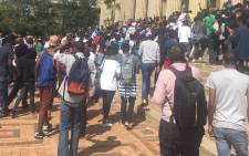 FILE: Protesting Wits University students are allowed into the Great Hall. Picture: Clement Manyathela/EWN.