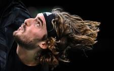 Greece's Stefanos Tsitsipas serves to France's Ugo Humbert during their men's singles second round tennis match on day 2 at the ATP World Tour Masters 1000 - Paris Masters (Paris Bercy) - indoor tennis tournament at The AccorHotels Arena in Paris on 3 November 2020. Picture: AFP