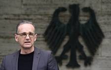 German Foreign Minister Heiko Maas at a press conference on 28 May 2021 in Berlin, announcing for the first time that Germany recognised it had committed genocide in Namibia during its colonial occupation. Picture: Tobias SCHWARZ/POOL/AFP