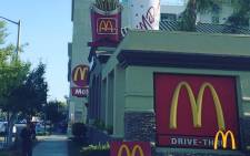 McDonald’s restaurant in Los Angeles. Picture: Twitter/@McDonaldsCorp