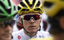 Great Britain's Christopher Froome waits for the start of the 203,5 km second stage of the 104th edition of the Tour de France cycling race on 2 July, 2017 between Dusseldorf, Germany and Liege, Belgium. Picture: AFP.