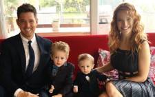 Michael Buble with wife Luisana Lopilato and their sons Noah and Elias. Picture: Instagram/@michaelbuble