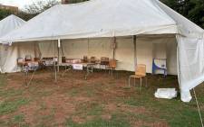 An IEC voting station at Joubert Park in Johannesburg. Picture: Mia Lindeque/Eyewitness News