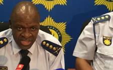 National Police Commissioner General Khehla Sitole addresses Cape Town residents on 13 February 2018. Picture: @SAPoliceService/Twitter