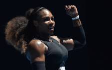 This file photo taken on 25 January 2017 shows Serena Williams. Picture: AFP