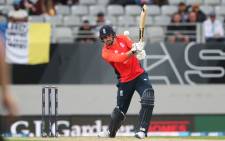 England's James Vince bats during the 5th Twenty20 cricket match between New Zealand and England at Eden Park in Auckland on 10 November 2019. Picture: AFP