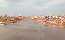 The suburb of Moore in Oklahoma was reduced to rubble after a massive tornado hit on 20 May 2013. Picture: Nicholas Oxford via twitter