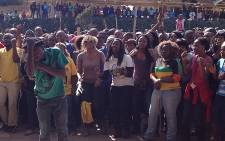 TUT students took part in a protest calling for better education on 16 August 2012. Picture: Christa Van der Walt/EWN