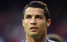 Real Madrid's Portuguese forward Cristiano Ronaldo. Picture: AFP 
