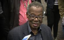 Long serving IFP leader Mangosuthu Buthelezi at the ICC in Durban for results of local elections. Picture: Kgothatso Mogale/EWN