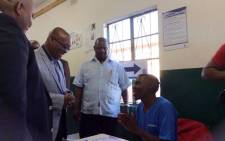 President Jacob Zuma about to cast his vote in Nkandla. Picture: @myANC_