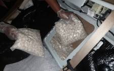 Some of the mandrax seized by police in Grabouw and Heidelberg in the Western Cape. The drug shipments totalling R4.3 million were bound for Cape Town. Picture: @SAPoliceService/Twitter
