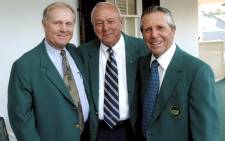 Masters legends Jack Nicklaus, Arnold Palmer and Gary Player. Picture: Facebook.com