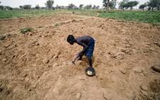 FILE: A boy digging for roots amid drought. Picture: United Nations.