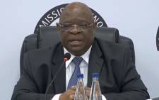 A video screengrab of Deputy Chief Justice Raymond Zondo opening proceedings at the commission of inquiry into state capture in Parktown on 20 August 2018. Picture: YouTube