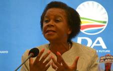 Mamphela Ramphele addresses the media during the press announcement that she will be the DA's presidential candidate in the 2014 elections on 28 January 2014. Picture: Aletta Gardner/EWN