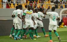 Senegal players celebrate a goal. Picture: @CAF_Online/Twitter