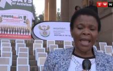 FILE: Minister of Women's Affairs Susan Shabangu launched 2015 Child Protection week at the Union Buildings in Pretoria on 1 June 1015. Picture: EWN