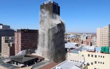 As the Bank of Lisbon building has been demolished on 24 November 2019. Picture: Ahmed Kajee/EWN