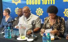Acting police commissioner Khomotso Phahlane addresses the media at the 4th Forensic Services Conference in Pretoria. Picture: @SAPoliceService.